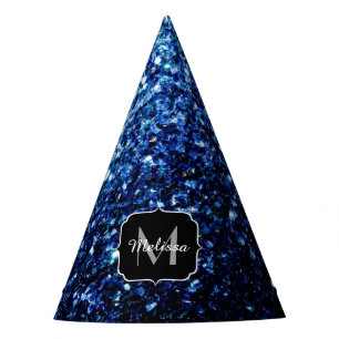 Chapeaux De Fêtes Bleu foncé foncé brillant parties scintillant scin