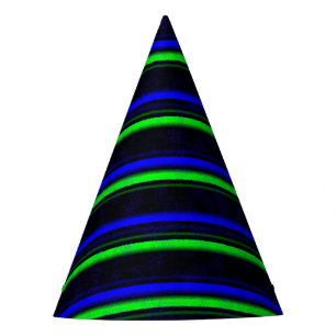 Chapeaux De Fêtes Bleu Noir Grandes Vertes