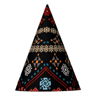 Chapeaux De Fêtes Boho Ethnique : Tribal Coloré Sans Couleur.