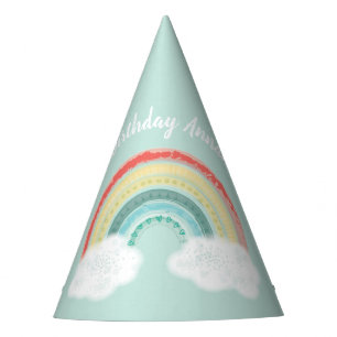 Chapeaux De Fêtes Boho Rainbow Birthday Party Kinder