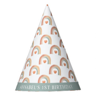 Chapeaux De Fêtes Boho Rainbow Casquette de fête d'anniversaire - Wa