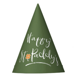 Chapeaux De Fêtes Bonne St. Paddy's Orange Shamrock ID336