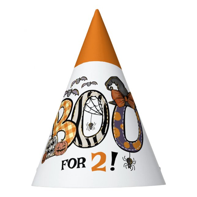 Chapeaux De Fêtes Boo Halloween 2e anniversaire (Devant)