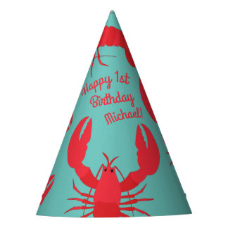Chapeaux De Fêtes Boule de homard Anniversaire Fête Enfants mignons