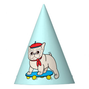 Chapeaux De Fêtes Bouledogue français dans un joyeux anniversaire d