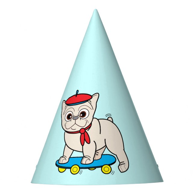 Chapeaux De Fêtes Bouledogue français dans un joyeux anniversaire de (Devant)