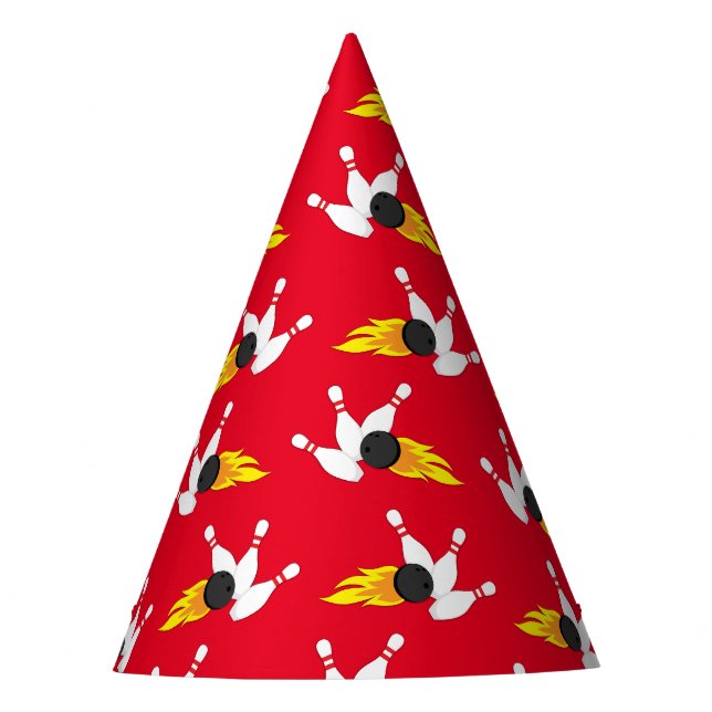 Chapeaux De Fêtes Bowling Anniversaire de enfant Party Cute Sports (Devant)