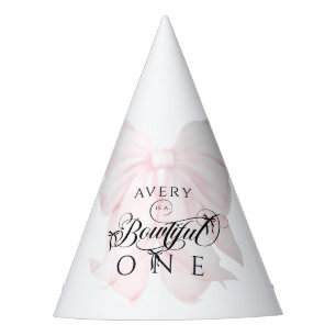 Chapeaux De Fêtes Bowtiful Un 1er Anniversaire Pink Bow Girls