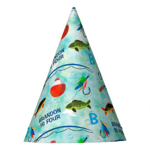 Chapeaux De Fêtes Boys 4e anniversaire o-poisson-ally pêche thème 