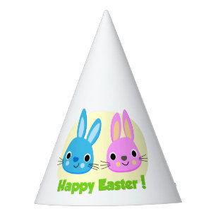 CHAPEAUX DE FÊTES BUNNIES "HAPPY EASTER"