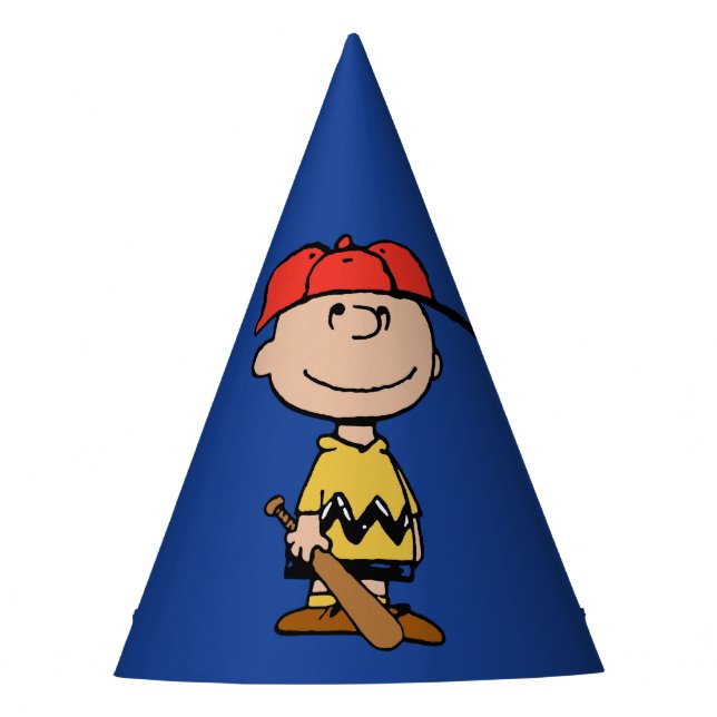 Chapeaux De Fêtes cacahuètes | Charlie Brown Baseball Smile (Devant)