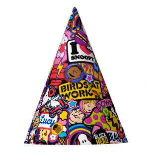 Chapeaux De Fêtes cacahuètes   Motif de patchs Mixtape