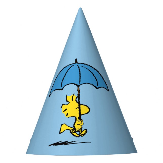 Chapeaux De Fêtes cacahuètes | Parapluie bleu Woodstock (Devant)