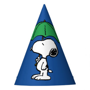 Chapeaux De Fêtes cacahuètes   Parapluie vert Snoopy