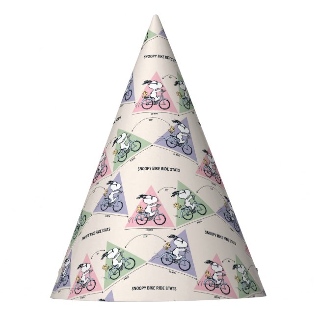 Chapeaux De Fêtes cacahuètes | Snoopy Bike Ride Stats (Devant)