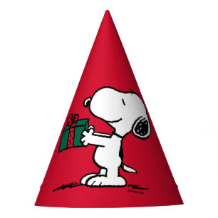 Chapeaux De Fêtes cacahuètes   Snoopy Christmas Gift Giver