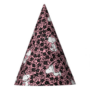 Chapeaux De Fêtes cacahuètes Snoopy Flower Vine Motif