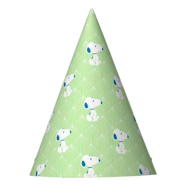 Chapeaux De Fêtes cacahuètes | Snoopy Green Deco Dreams Motif (Devant)