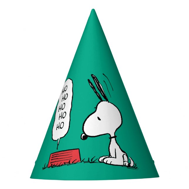 Chapeaux De Fêtes cacahuètes | Snoopy Ho Ho Ho Plat alimentaire (Devant)