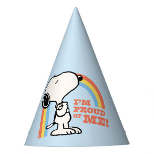 Chapeaux De Fêtes cacahuètes   Snoopy Je suis fier de moi