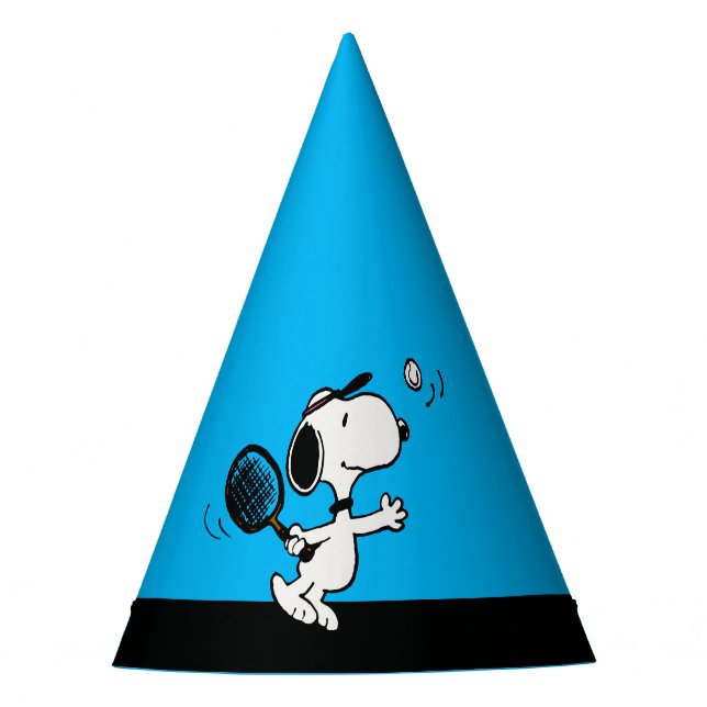 Chapeaux De Fêtes cacahuètes | Snoopy Joue Au Tennis (Devant)