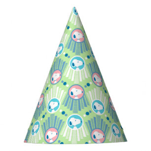 Chapeaux De Fêtes cacahuètes   Snoopy Mint Green Deco Dreams Motif