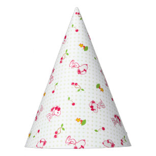 Chapeaux De Fêtes cacahuètes   Snoopy & Woodstock Cherry Motif