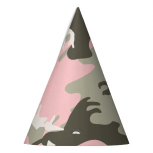 Chapeaux De Fêtes Camouflage rose et vert, Militaire, Armée