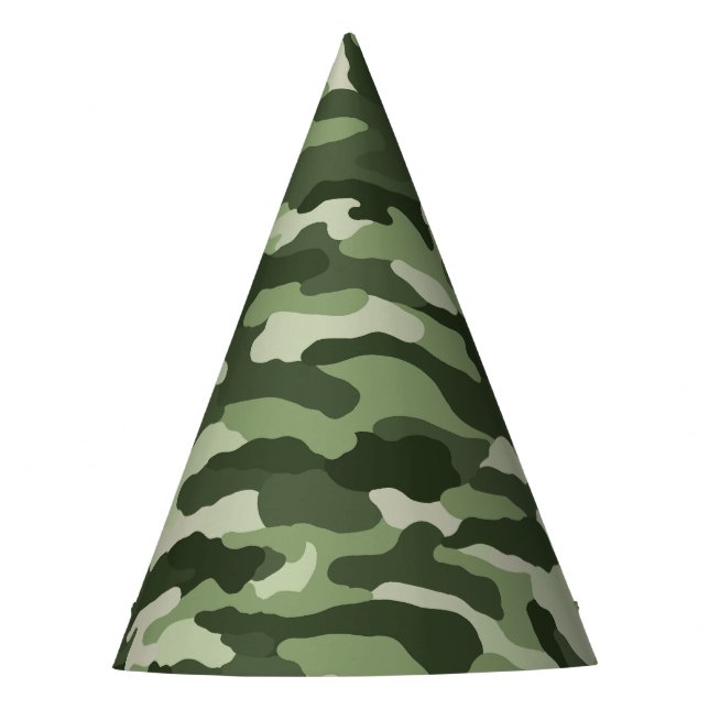 Chapeaux De Fêtes Camouflage vert (Devant)
