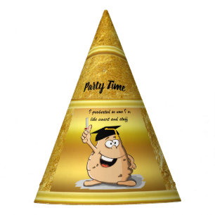 Chapeaux De Fêtes Caractère de pomme de terre d'obtention du diplô