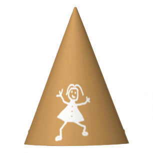 Chapeaux De Fêtes Caractère puéril de dessin sur toute couleur