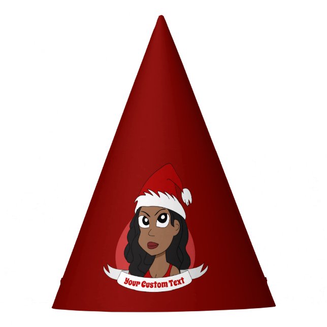 Chapeaux De Fêtes Caricature de Noël pour la jeune femme (Devant)