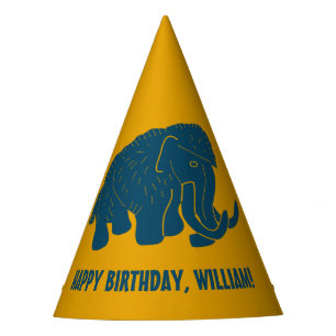 Chapeaux De Fêtes Carton bleu et or Laine Mammoth Personnalisé