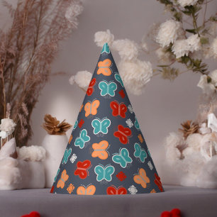 Chapeaux De Fêtes Cartoon à papillon multicolore