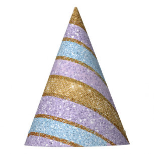 Chapeaux De Fêtes Casquette bleu de partie de klaxon de licorne de
