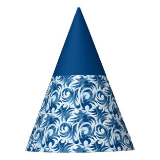 Chapeaux De Fêtes Casquette Blue Motif blanc et bleu