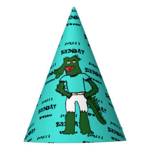 Chapeaux De Fêtes Casquette d'anniversaire Alligator Surfeur