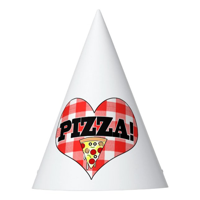 Chapeaux De Fêtes Casquette d'anniversaire de tranche de pizza (Devant)