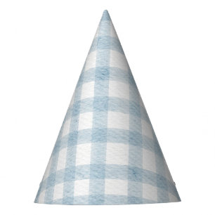 Chapeaux De Fêtes Casquette d'anniversaire motif d'aquarelle bleu