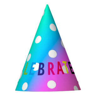 Chapeaux De Fêtes Casquette de fête/Arc-en-ciel et Pois