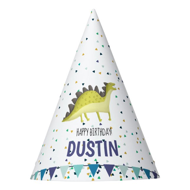 Chapeaux De Fêtes Casquette de fête d'anniversaire de dinosaure (Devant)