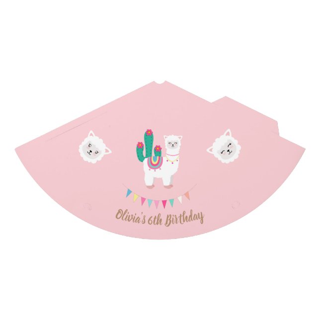 Chapeaux De Fêtes Casquette de fête d'anniversaire de lama (Devant)