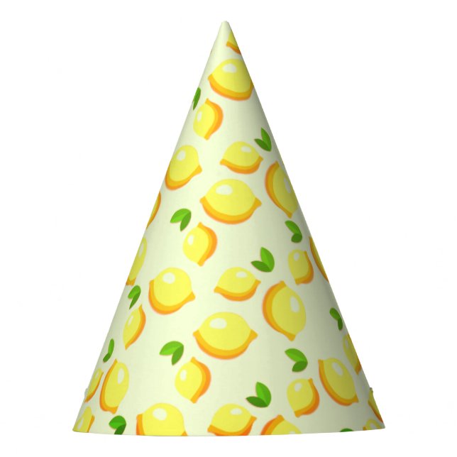 Chapeaux De Fêtes Casquette de fête des citrons jaunes - frais (Devant)