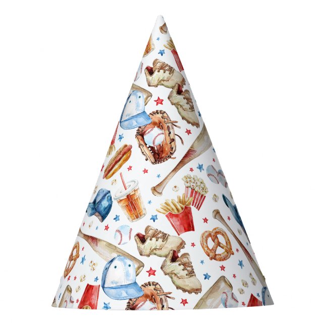 Chapeaux De Fêtes Casquette de la fête d'anniversaire de base-ball W (Devant)