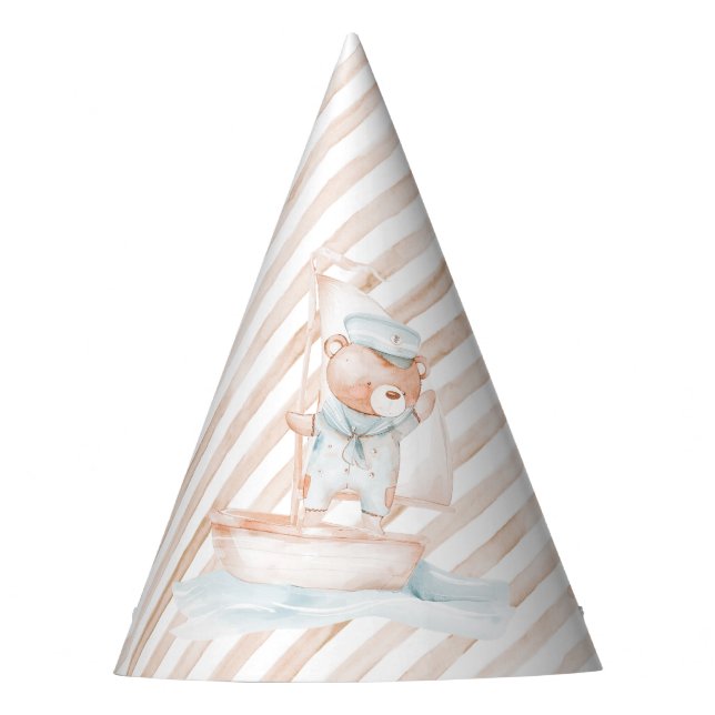 Chapeaux De Fêtes Casquette de la fête d'anniversaire de l'ours de m (Devant)