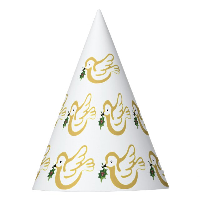 Chapeaux De Fêtes Casquette de la fête de la colombe de Noël (Devant)