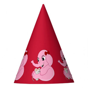 Chapeaux De Fêtes Casquette de la fête de la mignonne fille éléphant
