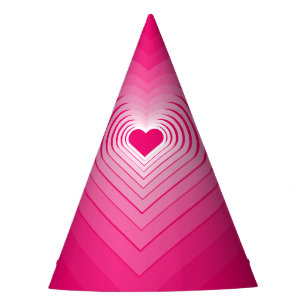 Chapeaux De Fêtes Casquette de la fête des Coeurs roses