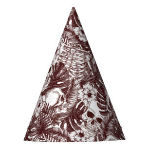 Chapeaux De Fêtes Casquette de la fête des crânes de la jungle