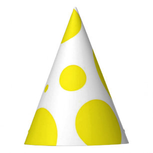 Chapeaux De Fêtes Casquette de la fête des Dots Jaunes Chunky